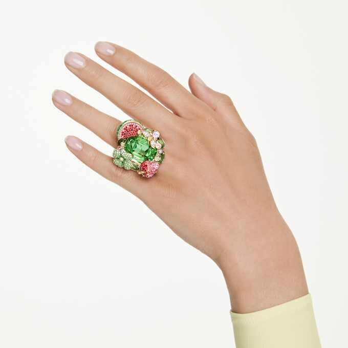 Idyllia-motivring, flerfarvet, forgyldt Idyllia-motivring, flerfarvet, forgyldt