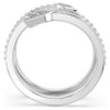 Idyllia-motivring med blandede slibninger, pil, hvid, rhodineret Idyllia-motivring med blandede slibninger, pil, hvid, rhodineret