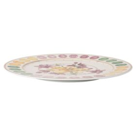 Idyllia serveringsplade i porcelæn, krystalprint-motiv, buket, flerfarvet