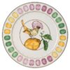 Idyllia serveringsplade i porcelæn, krystalprint-motiv, fluesnapper, flerfarvet
