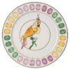 Idyllia serveringsplade i porcelæn, krystalprint-motiv, kakadue, flerfarvet