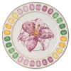 Idyllia serveringsplade i porcelæn, krystalprint-motiv, lilje, flerfarvet