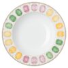Idyllia suppetallerken af porcelæn, krystalprint-motiv, ædelsten, flerfarvet Idyllia suppetallerken af porcelæn, krystalprint-motiv, ædelsten, flerfarvet