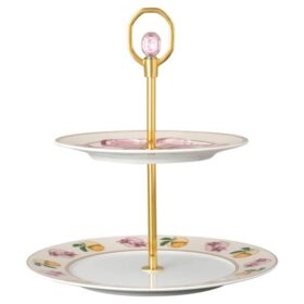 Idyllia éTagèRe-porcelæn, krystalprint-motiv, Lily Citron, lille, flerfarvet