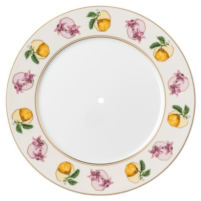 Idyllia éTagèRe-porcelæn, krystalprint-motiv, Lily Citron, lille, flerfarvet Idyllia éTagèRe-porcelæn, krystalprint-motiv, Lily Citron, lille, flerfarvet