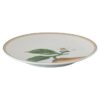 Idyllia-tallerken i porcelæn, krystalprint-motiv, citron, beige