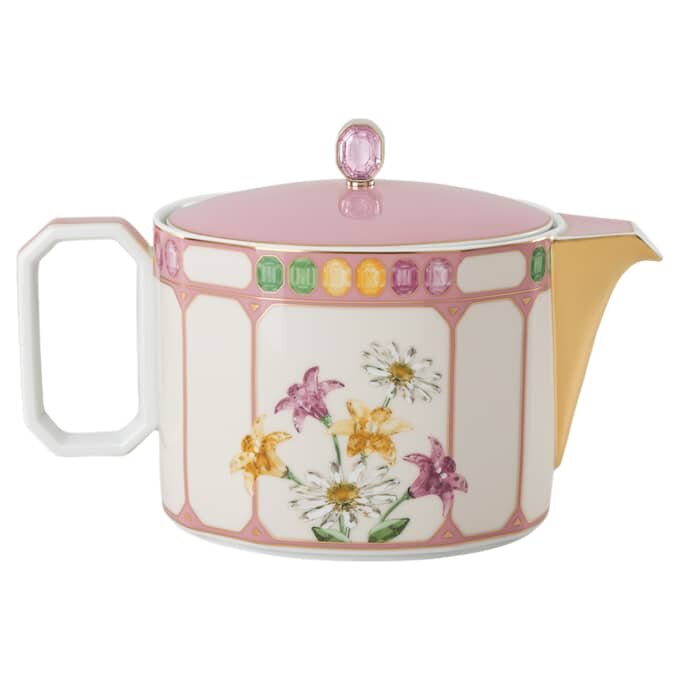 Idyllia tekande i porcelæn, krystalprint-motiv, fugl, flerfarvet Idyllia tekande i porcelæn, krystalprint-motiv, fugl, flerfarvet