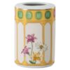 Idyllia-vase i porcelæn, krystalprint-motiv, blomst, gul