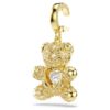Idyllia-vedhæng med blandede slibninger, bamse, guldfarvet, forgyldt Idyllia-vedhæng med blandede slibninger, bamse, guldfarvet, forgyldt