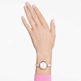 Illumina-ur, fremstillet i Schweiz, metalarmbånd, rosaguldfarvet, rosaguldfarvet finish