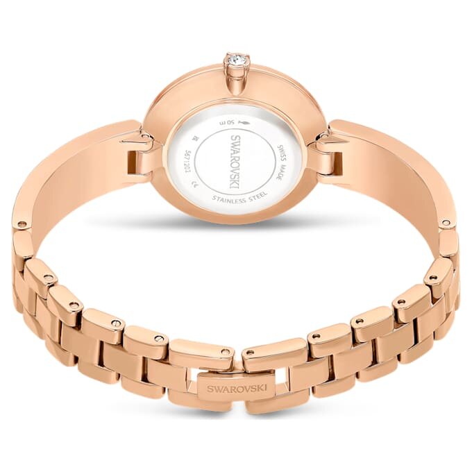 Illumina-ur, fremstillet i Schweiz, metalarmbånd, rosaguldfarvet, rosaguldfarvet finish Illumina-ur, fremstillet i Schweiz, metalarmbånd, rosaguldfarvet, rosaguldfarvet finish