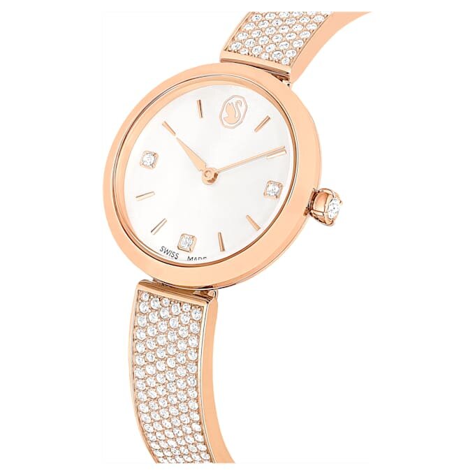 Illumina-ur, fremstillet i Schweiz, metalarmbånd, rosaguldfarvet, rosaguldfarvet finish Illumina-ur, fremstillet i Schweiz, metalarmbånd, rosaguldfarvet, rosaguldfarvet finish