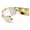 Imber-armring med blandede slibninger, hvid, guldbelagt Imber-armring med blandede slibninger, hvid, guldbelagt