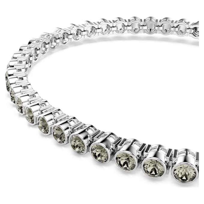 Imber Emily tennisarmbånd med runde krystaller, sort, rhodiumbelagt Imber Emily tennisarmbånd med runde krystaller, sort, rhodiumbelagt