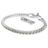Imber Emily tennisarmbånd med runde krystaller, sort, rhodiumbelagt Imber Emily tennisarmbånd med runde krystaller, sort, rhodiumbelagt