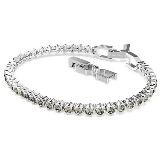Imber Emily tennisarmbånd med runde krystaller, sort, rhodiumbelagt Imber Emily tennisarmbånd med runde krystaller, sort, rhodiumbelagt