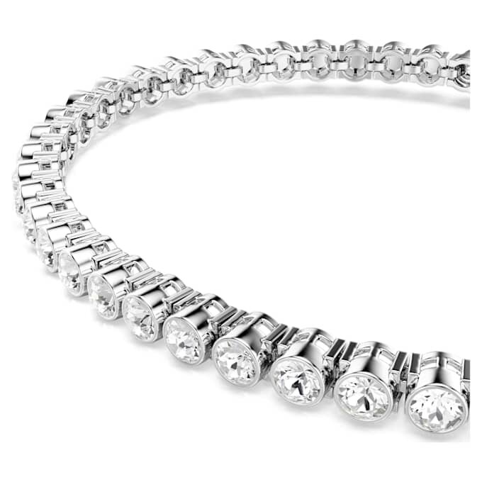 Imber Emily tennisarmbånd, rundslibede, hvide, rhodiumbelagte Imber Emily tennisarmbånd, rundslibede, hvide, rhodiumbelagte