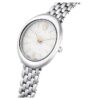 Imber Oval ur, Swiss Made, metalarmbånd, sølvfarvet, rustfrit stål Imber Oval ur, Swiss Made, metalarmbånd, sølvfarvet, rustfrit stål