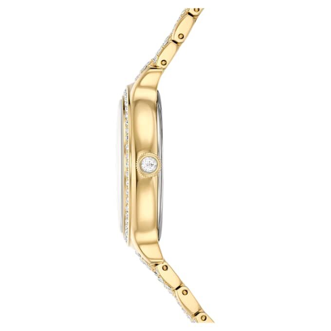 Imber-ure, fremstillet i Schweiz, metalarmbånd, guldfarvet, guldfarvet finish Imber-ure, fremstillet i Schweiz, metalarmbånd, guldfarvet, guldfarvet finish