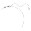 Insigne vedhæng med blandede slibninger, kors, hvid, rhodineret