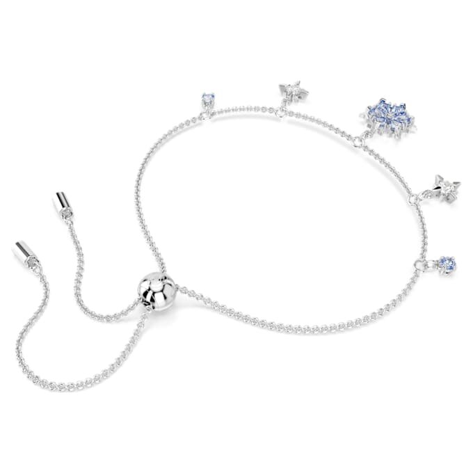 Magic-armbånd med snefnug, blå, rhodiumbelagt Magic-armbånd med snefnug, blå, rhodiumbelagt