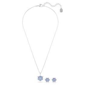 Magic Set Snowflake, blå, rhodiumbelagt
