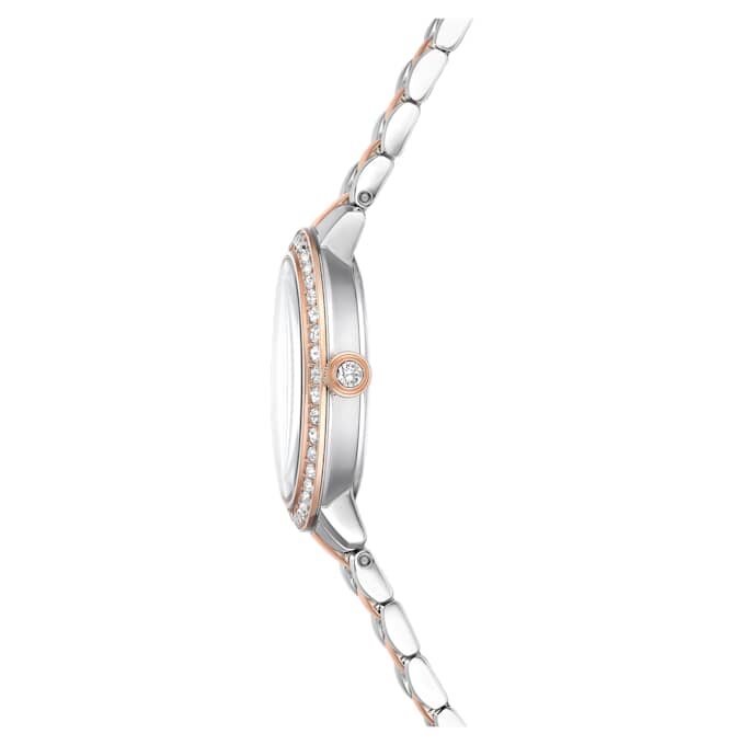 Matrix 3-Link ur, Swiss Made, metalarmbånd, sølvfarvet, rosaguld-farvet finish Matrix 3-Link ur, Swiss Made, metalarmbånd, sølvfarvet, rosaguld-farvet finish