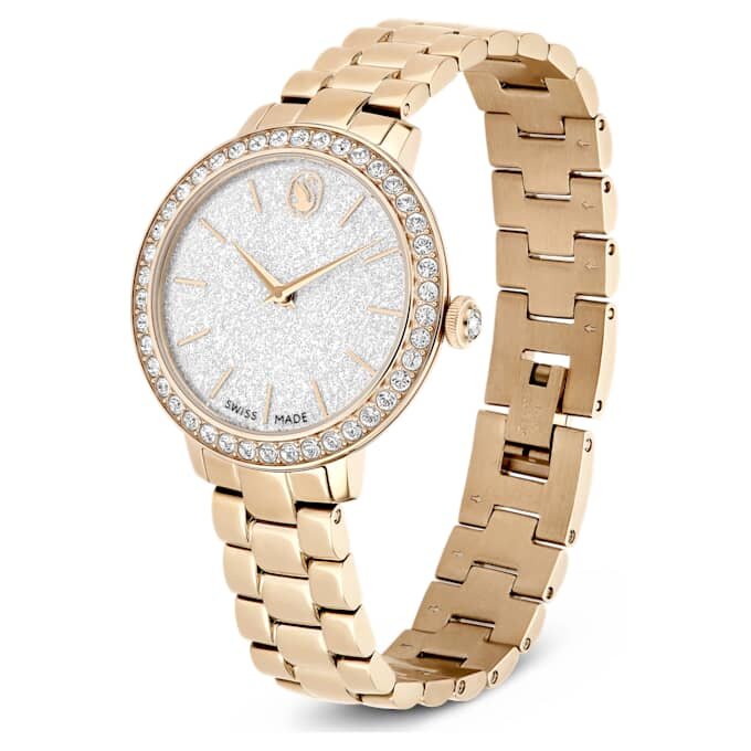 Matrix 3-Link ure, Swiss Made, metalarmbånd, guldfarvet, champagneguldfarvet finish Matrix 3-Link ure, Swiss Made, metalarmbånd, guldfarvet, champagneguldfarvet finish