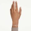 Matrix-armbånd med blandede slibninger, hvidt, rosaguldbelagt Matrix-armbånd med blandede slibninger, hvidt, rosaguldbelagt