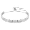Matrix-armbånd, rundslibet, hvidt, rhodiumbelagt Matrix-armbånd, rundslibet, hvidt, rhodiumbelagt