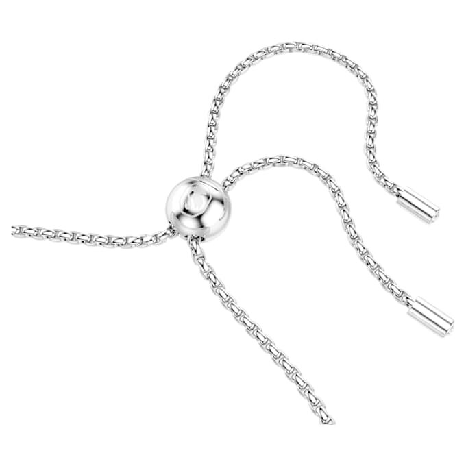 Matrix-armbånd, rundslibet, hvidt, rhodiumbelagt Matrix-armbånd, rundslibet, hvidt, rhodiumbelagt