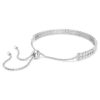 Matrix-armbånd, rundslibet, hvidt, rhodiumbelagt Matrix-armbånd, rundslibet, hvidt, rhodiumbelagt