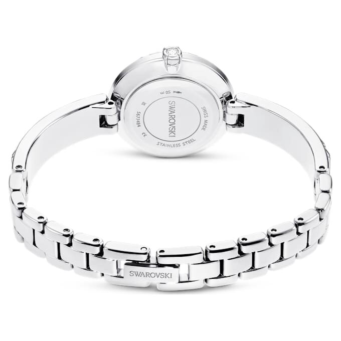 Matrix armbåndsur, fremstillet i Schweiz, krystalarmbånd, hvidt, rustfrit stål Matrix armbåndsur, fremstillet i Schweiz, krystalarmbånd, hvidt, rustfrit stål