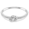 Matrix-armring med baguetteslibning, knude, hvid, rhodiumbelagt Matrix-armring med baguetteslibning, knude, hvid, rhodiumbelagt