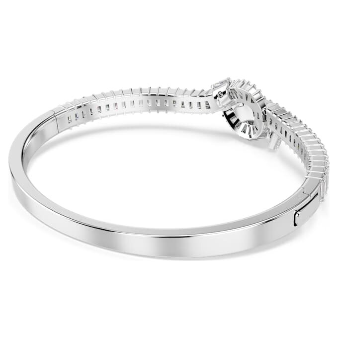 Matrix-armring med baguetteslibning, knude, hvid, rhodiumbelagt Matrix-armring med baguetteslibning, knude, hvid, rhodiumbelagt