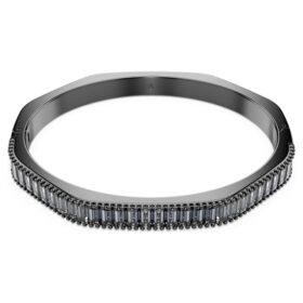 Matrix-armring med baguetteslibning, ottekantet form, grå, rutheniumbelagt Matrix-armring med baguetteslibning, ottekantet form, grå, rutheniumbelagt