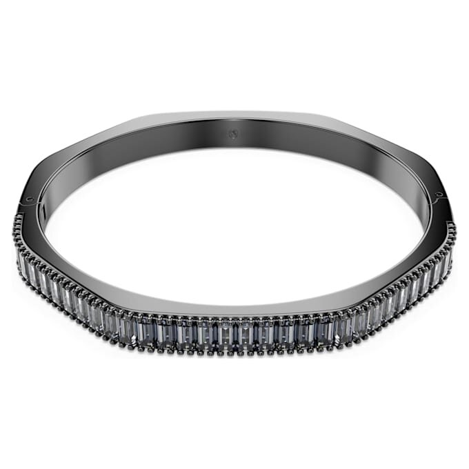 Matrix-armring med baguetteslibning, ottekantet form, grå, rutheniumbelagt Matrix-armring med baguetteslibning, ottekantet form, grå, rutheniumbelagt