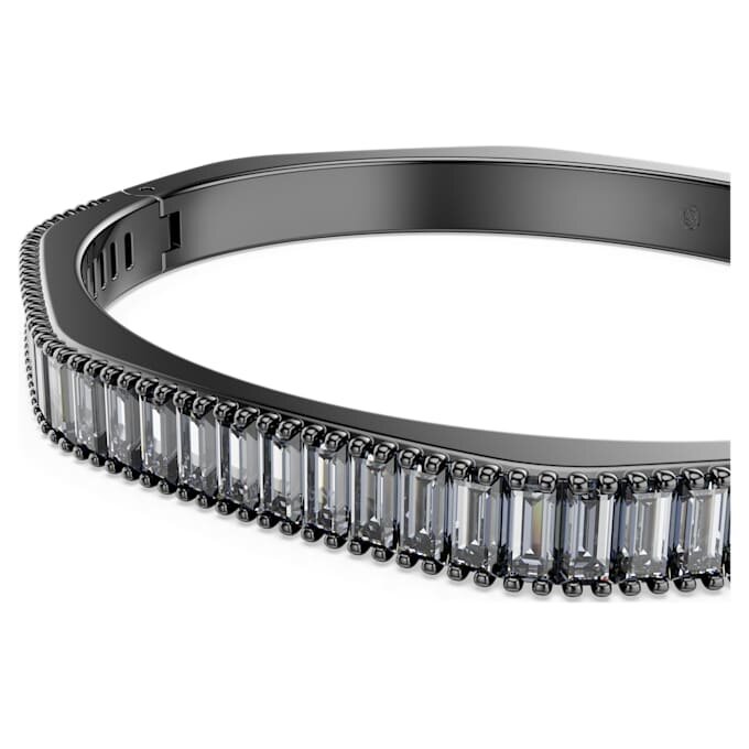 Matrix-armring med baguetteslibning, ottekantet form, grå, rutheniumbelagt Matrix-armring med baguetteslibning, ottekantet form, grå, rutheniumbelagt
