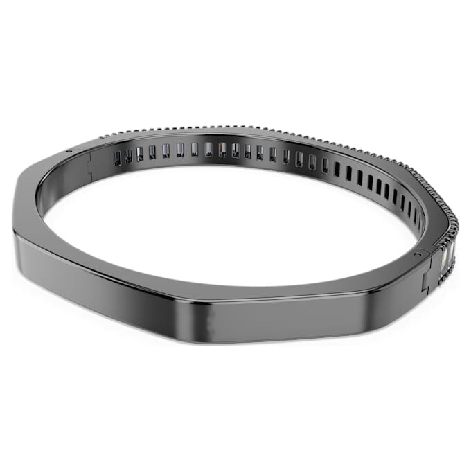 Matrix-armring med baguetteslibning, ottekantet form, grå, rutheniumbelagt Matrix-armring med baguetteslibning, ottekantet form, grå, rutheniumbelagt