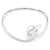 Matrix-choker med baguetteslibning, hvid, rhodineret Matrix-choker med baguetteslibning, hvid, rhodineret