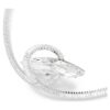 Matrix-choker med baguetteslibning, hvid, rhodineret Matrix-choker med baguetteslibning, hvid, rhodineret
