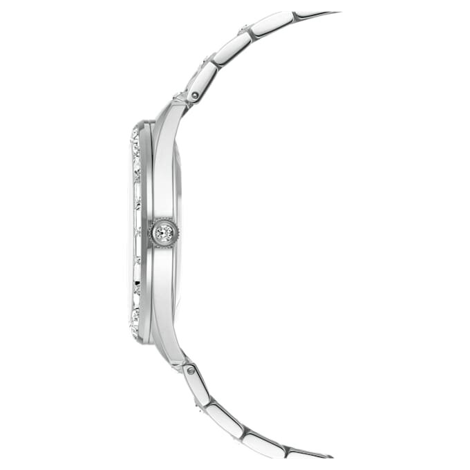 Matrix Date-ur, fremstillet i Schweiz, metalarmbånd, sølvfarvet, rustfrit stål Matrix Date-ur, fremstillet i Schweiz, metalarmbånd, sølvfarvet, rustfrit stål