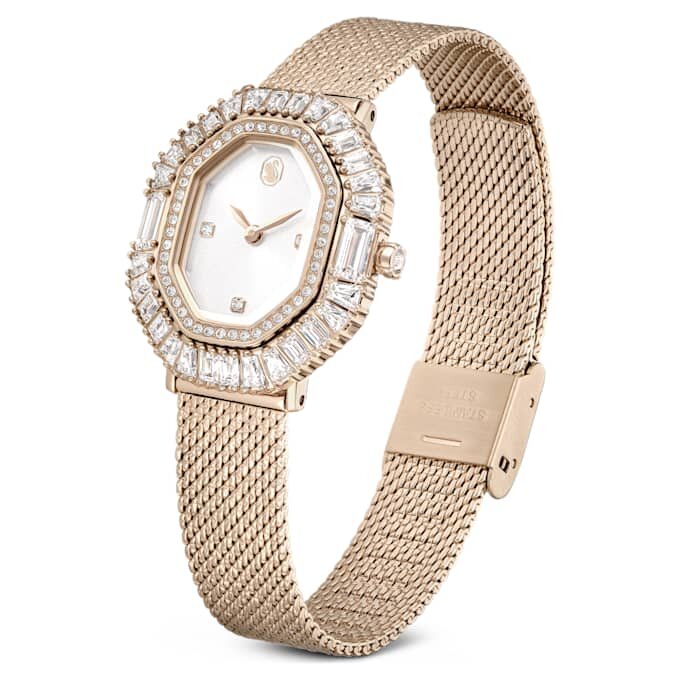 Matrix Octagon-ur med metalarmbånd, guldfarvet, champagneguldfarvet finish Matrix Octagon-ur med metalarmbånd, guldfarvet, champagneguldfarvet finish