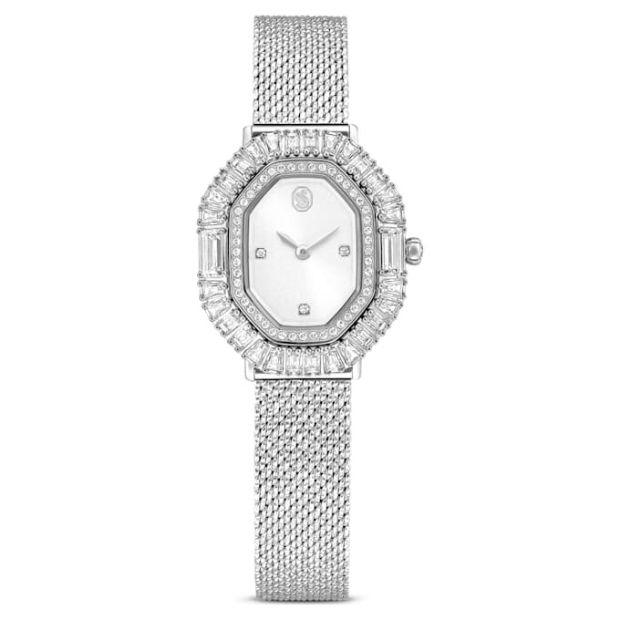 Matrix Octagon-ur med metalarmbånd, sølvfarvet, rustfrit stål Matrix Octagon-ur med metalarmbånd, sølvfarvet, rustfrit stål