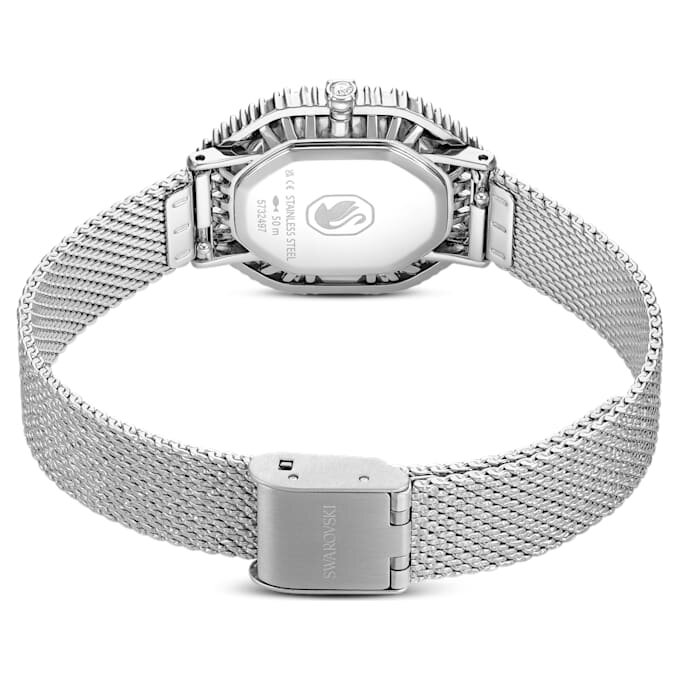 Matrix Octagon-ur med metalarmbånd, sølvfarvet, rustfrit stål Matrix Octagon-ur med metalarmbånd, sølvfarvet, rustfrit stål