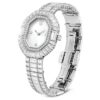 Matrix Octagon-ure med baguetteslibning, metalarmbånd, sølvfarvet, rustfrit stål Matrix Octagon-ure med baguetteslibning, metalarmbånd, sølvfarvet, rustfrit stål