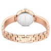 Matrix Pearl armbåndsur, fremstillet i Schweiz, krystalarmbånd, sort, rosaguld-farvet finish
