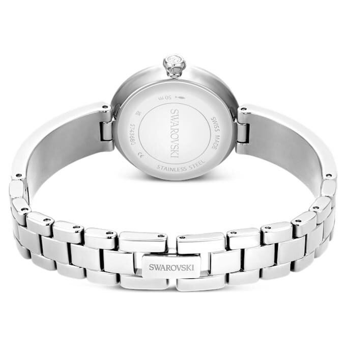 Matrix Pearl armbåndsur, Swiss Made, krystalarmbånd, hvidt, rustfrit stål Matrix Pearl armbåndsur, Swiss Made, krystalarmbånd, hvidt, rustfrit stål