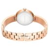 Matrix Pearl Bangle-armbåndur, fremstillet i Schweiz, krystalarmbånd, hvidt, rosaguld-farvet finish Matrix Pearl Bangle-armbåndur, fremstillet i Schweiz, krystalarmbånd, hvidt, rosaguld-farvet finish