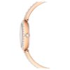 Matrix Pearl Bangle-armbåndur, fremstillet i Schweiz, krystalarmbånd, hvidt, rosaguld-farvet finish Matrix Pearl Bangle-armbåndur, fremstillet i Schweiz, krystalarmbånd, hvidt, rosaguld-farvet finish